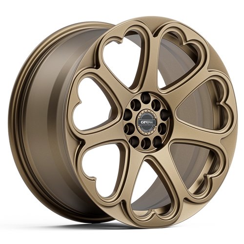 GT Form Hearts Highland Bronze wheel — cross-spoke hybrid forged performance
