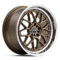 JSR ST15 Matte Bronze Machined Lip wheel — motorsport-inspired mesh JDM
