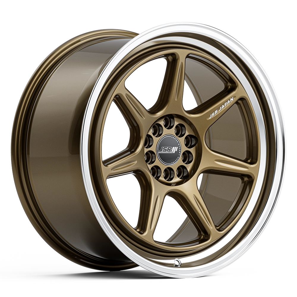 JSR ST35 Dark Bronze Machined Lip wheel — split-spoke step-lip JDM