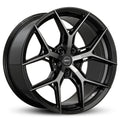 GT Form Torque Gloss Black Tinted wheel — split 5-spoke Y-pattern hybrid forged smoke finish